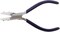 The Beadsmith Non-Marring Double Nylon Jaw Flat Nose Plier, 5.5 inches (140mm), Blue PVC grip, no spring, tool for protecting and straightening wire